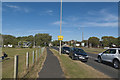 The junction of Bourne Avenue with the B5268