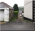 Lane towards the B4251 in Pontllanfraith