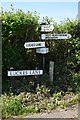 SCC Fingerpost at West Quantoxhead, Weacombe Corner