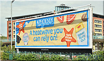 J3474 : Phoenix Gas "heatwave" poster, Belfast (June 2018) by Albert Bridge