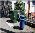 Unusual type of litter bin, Church Place, Bargoed