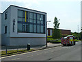 Fire engine at Oriel High School