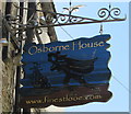 Osborne House name sign, Lower Chapel Street, East Looe