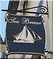 Sea Breeze name sign, Lower Chapel Street, East Looe