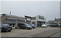 Two motor businesses, Pyle Road (A48)