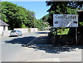 Castle Lodge name sign, Pontywaun