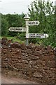 SCC Fingerpost at Castlake Farm nr Stogumber