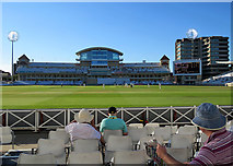 SK5837 : Trent Bridge: the view from the Pavilion by John Sutton