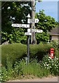 SCC Fingerpost at Fulford, Farmers Arms