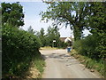 Sharp left at the entrance to Barn Farm