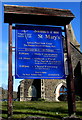 Information board for St Mary