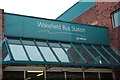 SE3321 : Wakefield Bus Station sign by Geographer