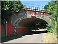 Approaching railway bridge 352 on Martineau Lane