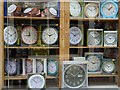 Clocks in a shop window