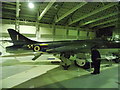 View of a Hawker Hunter FGA.9 at the RAF Museum