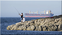 J5082 : Fishing, Bangor by Rossographer