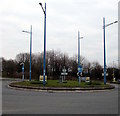 Lampposts on a Cwmbran roundabout