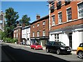 St Giles Street past listed buildings