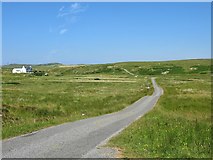 NR1854 : Minor Road heading north from Portnahaven, Islay by G Laird