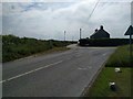 Road junction on the B3276, looking south-east