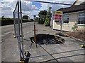 B4363 and a hole in the ground at The Cape of Good Hope Pub, Billingsley