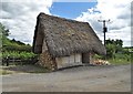 NZ0513 : Thatched store house at Cross Lanes by Neil Theasby
