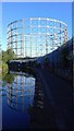 Disused gasometer, Bradford Road, Manchester