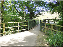 SE3336 : Footbridge in Wykebeck Woods by Stephen Craven