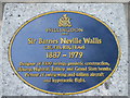 Plaque on top of the Barnes Wallis memorial