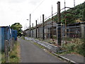 Towards the southeast end of School Street, Deri