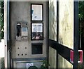 Neglected telephone kiosk - interior