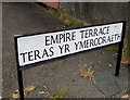 Bilingual street name sign in Garndiffaith