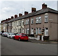 Redland Street cars, houses and chimneys, Crindau, Newport