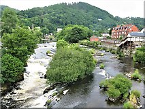 SJ2142 : Waterfall on the River Dee, Llangollen by G Laird