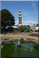 Seaton : Jubilee Clock Tower and ornamental garden