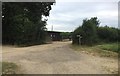 Wooden Building beside Holland?s Heath Copse