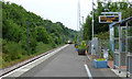 Train approaching Fairlie station