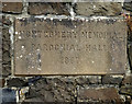 Plaque, Montgomery Memorial Parochial Hall