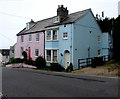 Pink and blue in Lyme Regis