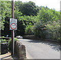 Weak bridge sign, Limekiln Road, Abersychan