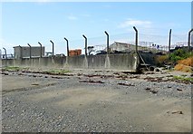 J2209 : The rear of the Cooley Oysters plant viewed from the sea shore at Muchgrange by Eric Jones