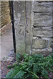SE0623 : Benchmark on wall post on west side of #46 Wakefield Road by Roger Templeman