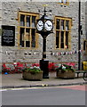 ST4836 : Public clock outside Crispin Hall, Street, Somerset by Jaggery