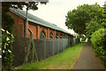 Path past Maindy Barracks