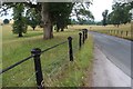 Newly painted railing at Eshton Hall