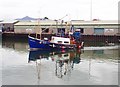 The Newry Registered Trawler "Amethyst" under way at Kilkeel Harbour