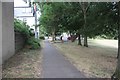 Path along the edge of New Botley recreation ground