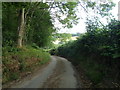 Steep hill heading towards Pont-y-Blew