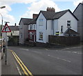 Warning sign - bend, Barrack Hill, Newport