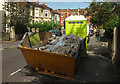 Skip and portable toilet, Redland